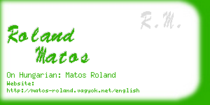roland matos business card